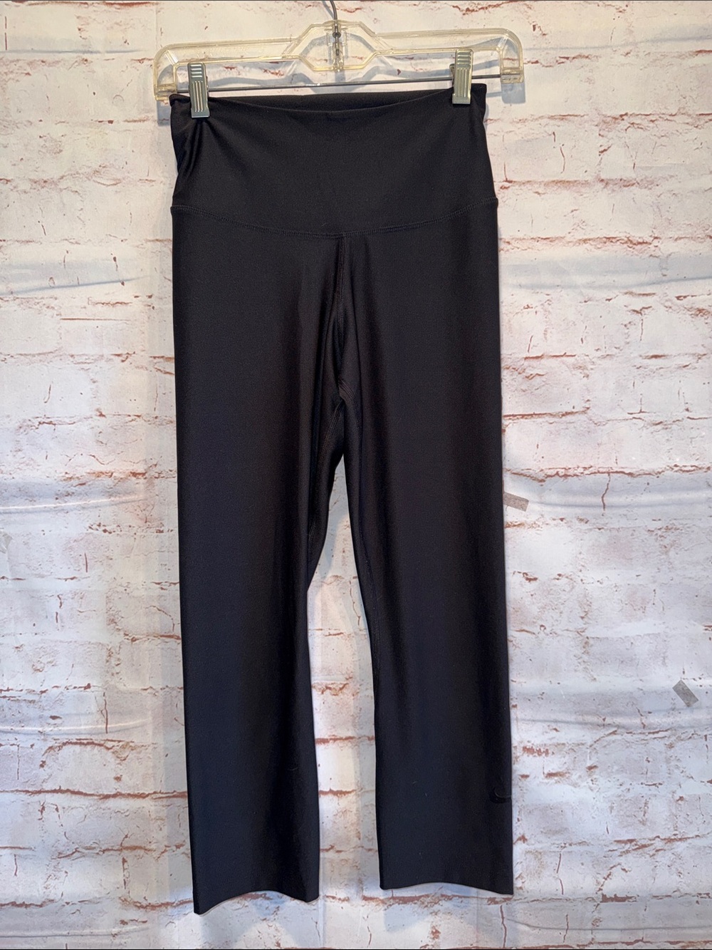 Nike Power Sculpt Dri fit Womens High Rise Black Stretch Cropped Leggings small